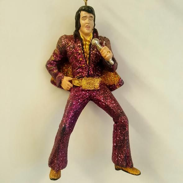 Elvis Singing Ornament