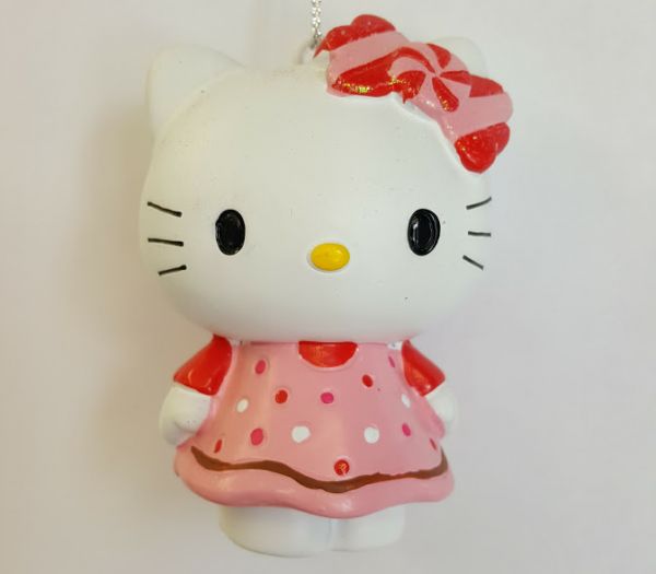 Hello Kitty Pink Bow Ornament